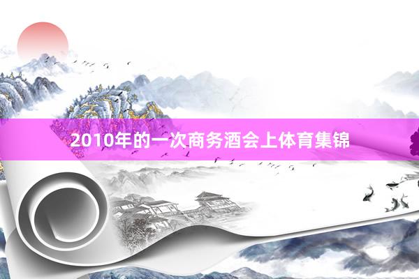 2010年的一次商务酒会上体育集锦