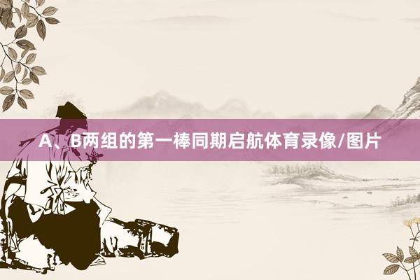 A、B两组的第一棒同期启航体育录像/图片