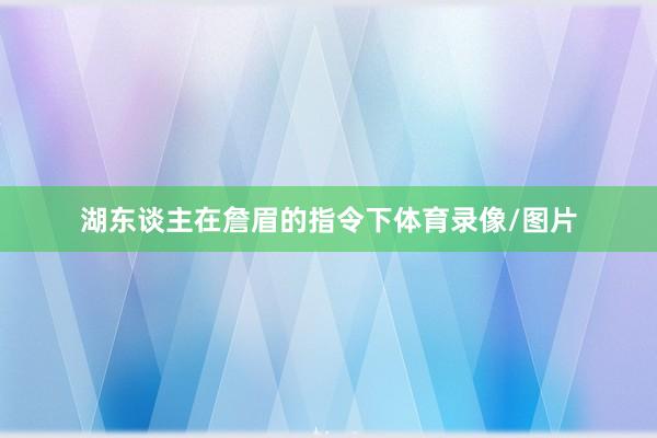 湖东谈主在詹眉的指令下体育录像/图片