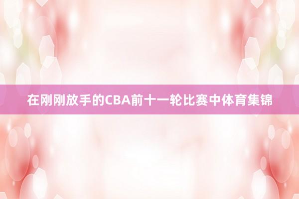 在刚刚放手的CBA前十一轮比赛中体育集锦