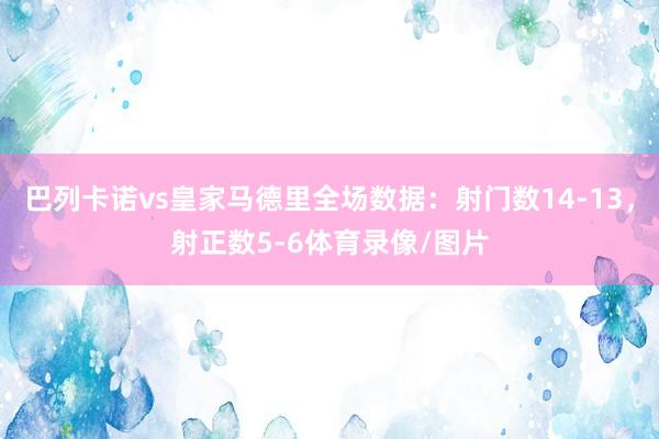 巴列卡诺vs皇家马德里全场数据：射门数14-13，射正数5-6体育录像/图片