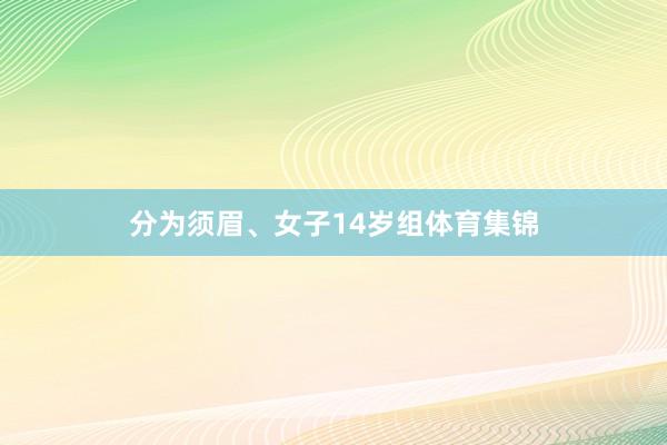 分为须眉、女子14岁组体育集锦