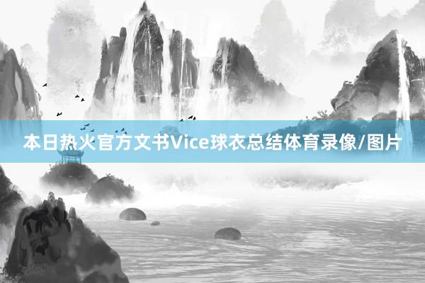 本日热火官方文书Vice球衣总结体育录像/图片