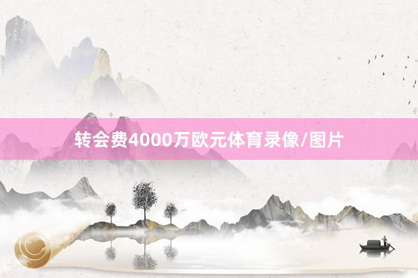 转会费4000万欧元体育录像/图片